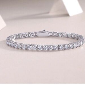 Moissanite 925 Silver Tennis Bracelet